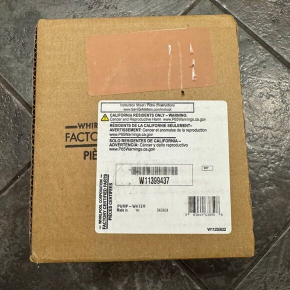 Maytag Washer Drain Pump W11399437, W11259498  $24 BRAND NEW SEALED - Picture 1 of 3